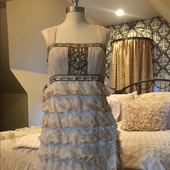 Sue Wong Dresses & Skirts - Ivory Sue Wong ‘flapper’ style dress